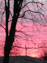 Winter Sunset Quincy Illinois